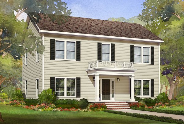 heritage modular home rendering